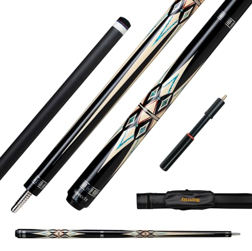 Carbon Fiber Pool Cue,11.8mm/12.5mm Low Deflection Cue Stick,Professional Pool Stick with Case - color: MK5+Extension, size: 11.8mm