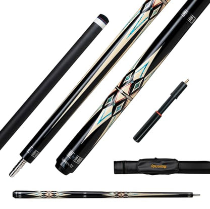 Carbon Fiber Pool Cue,11.8mm/12.5mm Low Deflection Cue Stick,Professional Pool Stick with Case - color: MK5+Extension, size: 11.8mm