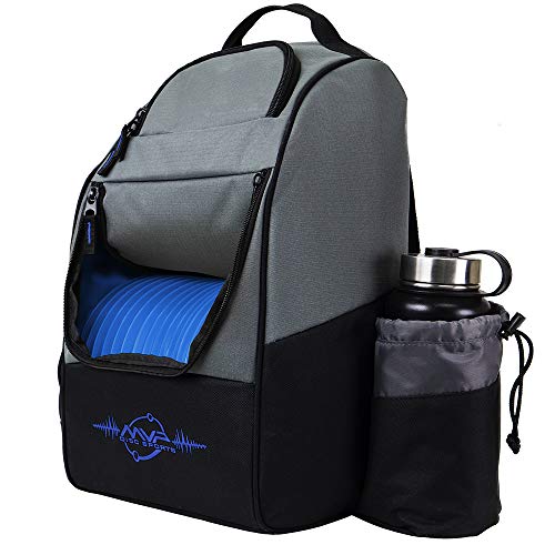 MVP Disc Sports Shuttle Disc Golf Backpack Bag (Choose Your Style and Color) - color: Gray/Royal, style: Without Velcro Side Panel