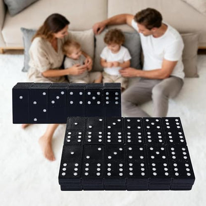 Offelec Dominos Set for Adults – 140pcs Dominoes Set - Classic Board Games, Double 6 Dominoes Family Games for Adults - Double Six Standard Dominos Set 5 * 28 Tiles, Travel-Friendly Domino Set - color: 5 Packs Double 6 Domino