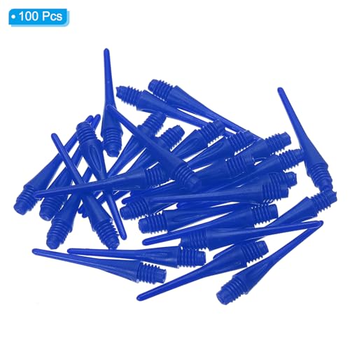 PATIKIL Plastic Dart Tips Thread, Soft Dart Points Replacement Dart Accessories - color: Blue