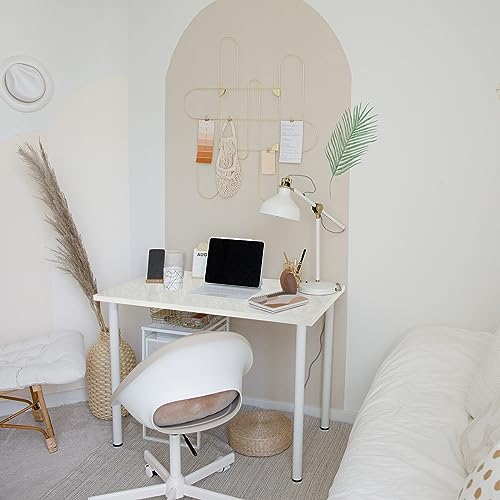 Kaboon Universal Tabletop 36"x20", Solid One-Piece Melamine Table Top,Floating Desk RV Table DIY, Home and Office Countertop, Sea Salt - color: Sea Salt, size: 36x20