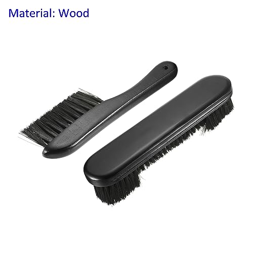 M METERXITY Billiard Pool Table Rail Brushes Set - Billiard Pool Snooker Accessories, Wood Handle Nylon Bristle - color: Black