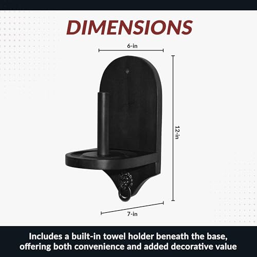 Hathaway Premier Wall-Mounted Cone Chalk Holder, Black