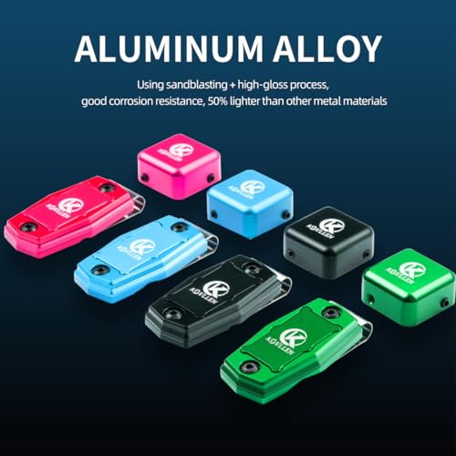 KONLLEN Magnetic Pool Chalk Holder Aluminum Alloy Belt Clip | Portable design, durable metal construction, quick access,metal cue chalk case for pool, snooker and carom - color: Green