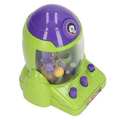 Portable Mini Space Rocket Claw Machine for Children, Colorful Tabletop Game Machine for Kids Interactive Play