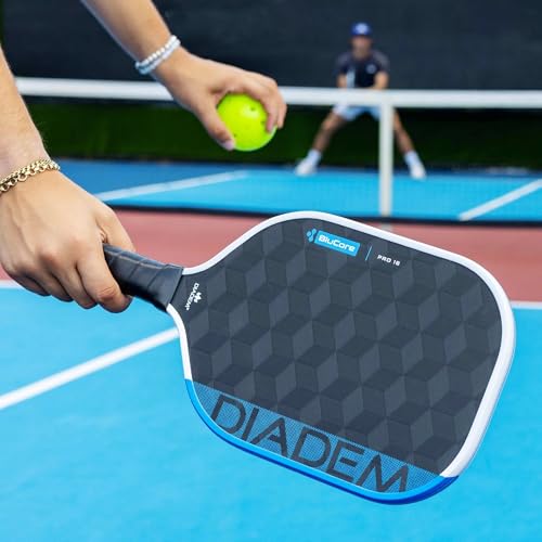 Diadem Edge BluCore Pro Pickleball Paddle | Ultimate Power, Spin & Consistency, Extended Reach, Premium 18K Carbon Fiber, PowerSync Foam Core | USAPA Approved - style: Pro 16