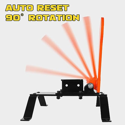 Highwild 3/8" AR500 Classic Popper Steel Shooting Target 12" Auto Reset Target for Shooting Range Outdoor - color: Auto Reset Target with Base