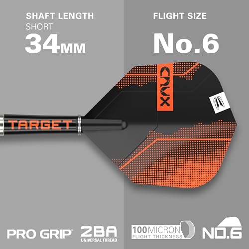 Target Darts Crux 11 21G 90% Tungsten Soft Tip Darts Set