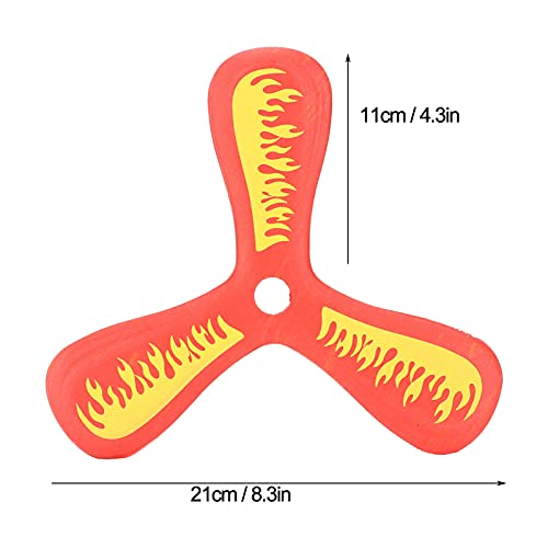 RiToEasysports Boomerang Toy, EVA Throw Catch Toy 3 Blade Flying Toy for Kids Outdoor ParentChild Interactive Game (Red)