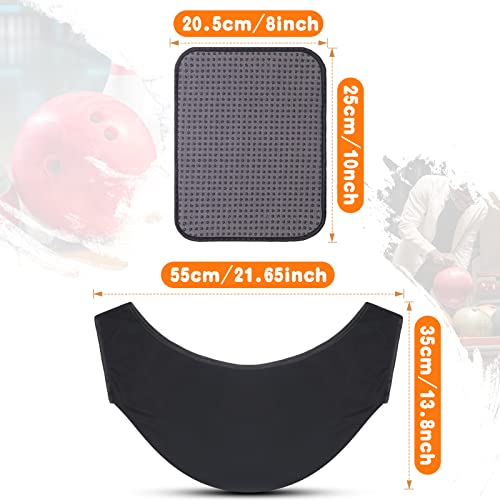 Zhanmai 3 Pcs Bowling Basics Accessories Kit, Bowlings Ball Polisher Bag and 2 Pieces 10"x 8" Microfiber Bowling Ball Towel with Easy-Grip Dots See Saw Bag Cleaner Set for Bowlers Men Women
