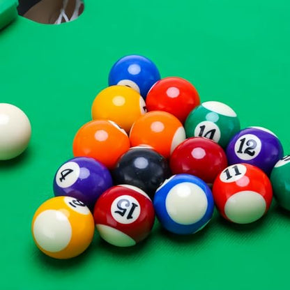 16PCS mini Billiard Balls Set, 25mm (0.98 inches), Suitable for mini Pool Tables, Suitable for Tabletop Gaming, Travel, and Home Entertainment - size: 0.98inch