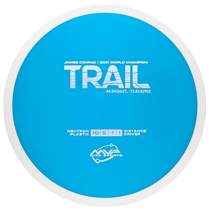 MVP Disc Sports Neutron Trail James Conrad Edition Disc Golf Distance Driver (Colors May Vary) - size: 165-170g