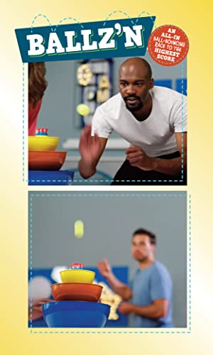 Little Kids Ballz'n | The Fast Paced Pong Ball Bouncing Trick Shots Game for Tipsy Adults and Family Night Fun Board Floor Party Adult Portable Easy Storage 2-6 Players