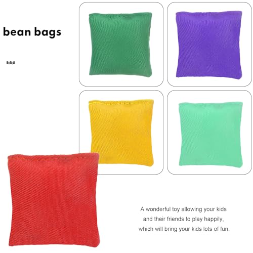 Mini Bean Bags for Tossing Game, 10Pcs Kids Throwing Game Bean Bag Small Toy Throwing Sandbags Nylon Tossing Game Cornhole Bags Hand Toss Game Props for Indoor Outoodr (Double-Stitched, 2 X 2)