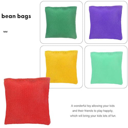 Mini Bean Bags for Tossing Game, 10Pcs Kids Throwing Game Bean Bag Small Toy Throwing Sandbags Nylon Tossing Game Cornhole Bags Hand Toss Game Props for Indoor Outoodr (Double-Stitched, 2 X 2)