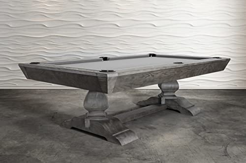Nixon Billiards - Birdy Slate Billiard Pool Table- Grayson Grey - 7ft and 8ft - Whiteglove - size: 8FT WG installation (Yes), style: Club master II