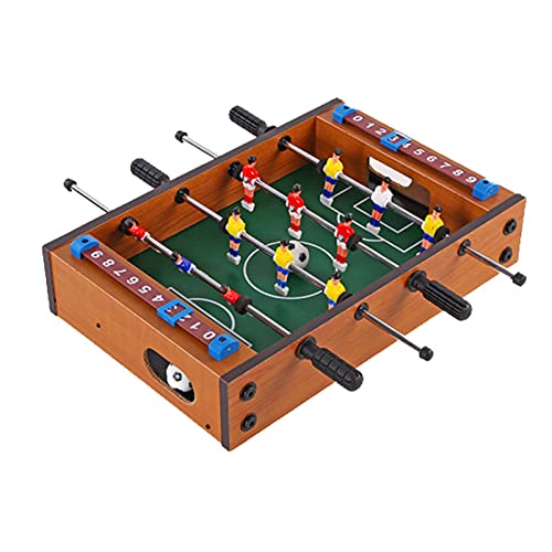 Mini Table Football Soccer Game for 2 to 4 Players,Wooden 12mm Top,Parent Child Fun,Indoor Entertainment for Family,Kids, and Parties Compact Foosball Game