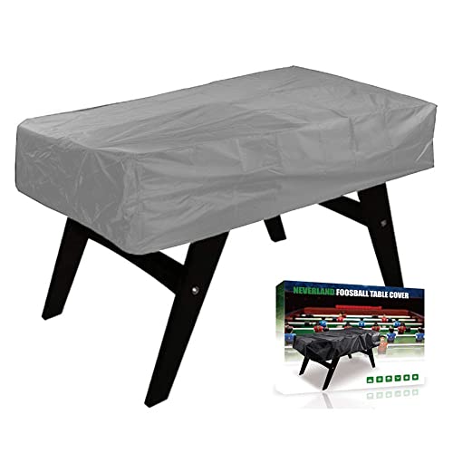 Lixada Foosball Table Cover Folding Oxford Waterproof UV-Protection 63x45.3x19.7'', Soccer Table Cover Dustproof Universal Rectangular Furniture Protection Case Table Cover for Billiard Soccer Table - color: Grey