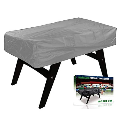 Lixada Foosball Table Cover Folding Oxford Waterproof UV-Protection 63x45.3x19.7'', Soccer Table Cover Dustproof Universal Rectangular Furniture Protection Case Table Cover for Billiard Soccer Table - color: Grey