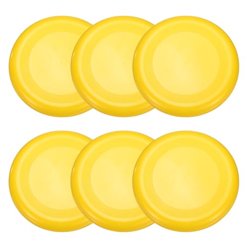 Soft Flying Disc, Sports Flying Discs All Ages Outdoor Flying Disc Training Playing Lightweight Durable - color: Yellow