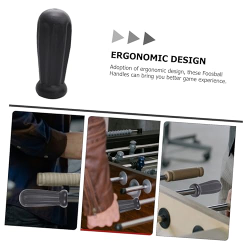 POPETPOP 2pairs Ergonomic Plastic Foosball Handles Easy Install Remove Replacement for Tabletop Soccer