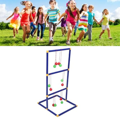 Ladder Toss Game Set, Interactive Ladder Ball Tossing Game Asssembly Replacement, Outdoor for Adults and Family