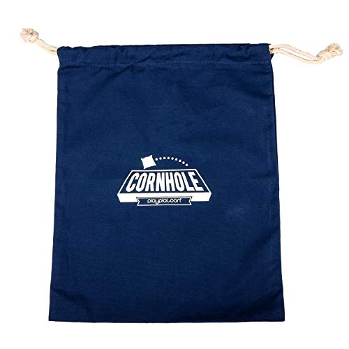 Play Platoon Cornhole Bag Holder - Tote Bag for Carrying Corn Hole Bean Bags - size: 8, Navy String
