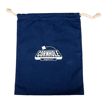 Play Platoon Cornhole Bag Holder - Tote Bag for Carrying Corn Hole Bean Bags - size: 8, Navy String
