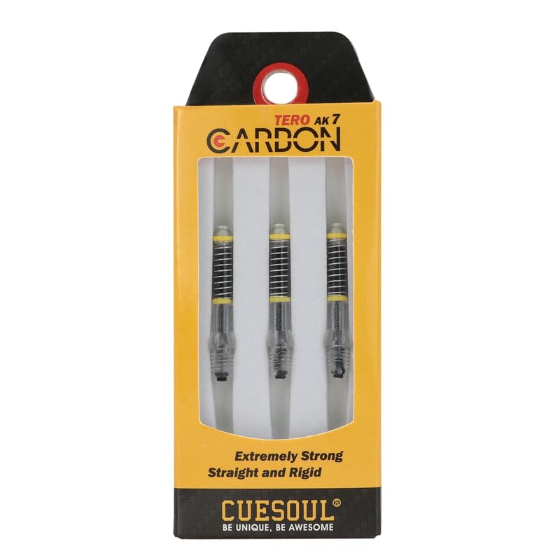 CUESOUL TERO AK7 Carbon Dart Shafts/Stem Built-in Spring Telescopic,Set of 3 pcs - size: A-25mm