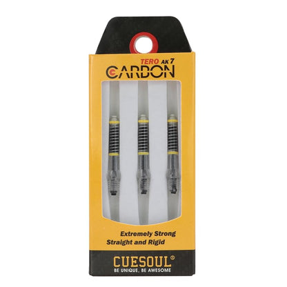 CUESOUL TERO AK7 Carbon Dart Shafts/Stem Built-in Spring Telescopic,Set of 3 pcs - size: A-25mm