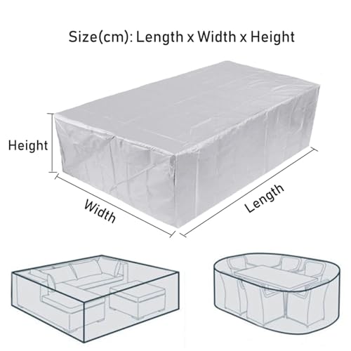 1pc 7ft 8ft 9ft Billiard Table Cover Waterproof Dustproof Resistant Snooker Protector With Locking rope(Silver,287x155x82cm) - color: Silver, size: 287x155x82cm