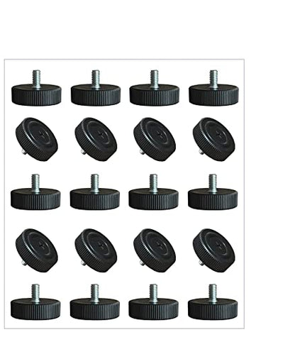 Table Base Leveler (Table Base Glide) for Restaurants & Homes, Adjustable, Thread #1/4-20, 20 pcs per Pkg (20)