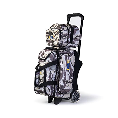 2 Ball Bowling Roller + 1 Ball Color Matching Add On Tote - color: White Camo