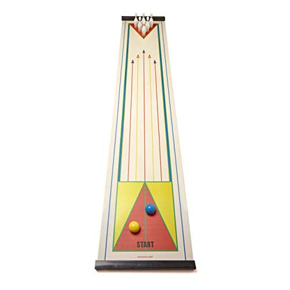 Kikkerland Tabletop Mini Arcade Board Game Bowling, Family Fun Game Night, Office Desk Office Desk Stress Relief Gadgets Small Finger Toys Fun Gag Gifts for Men Women Kids Teens