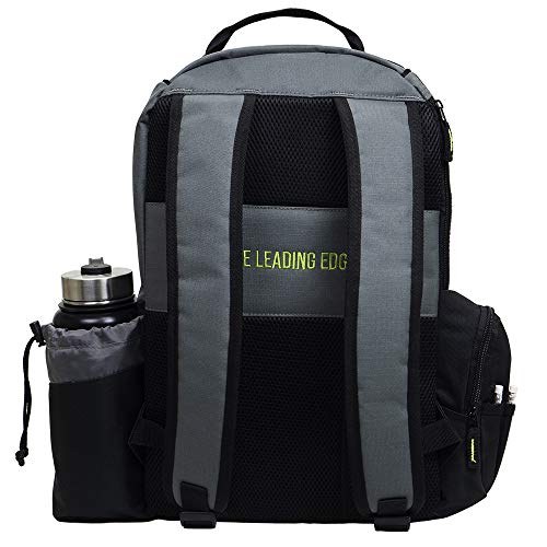 MVP Disc Sports Shuttle Disc Golf Backpack Bag (Choose Your Style and Color) - color: Gray/Lime, style: Without Velcro Side Panel