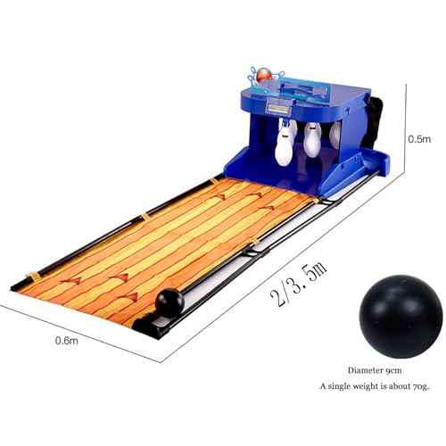 Indoor Bowling Alley Game for Kids - Automatic Reset Home Bowling Set with LED Scoreboard & Sound Effects - Fun Family Entertainment Console for Kids - size: 3.5m/11ft