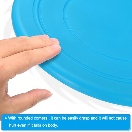 PATIKIL Flying Disc, Flying Discs Soft Waterproof for Dog Outdoor Playing Sport Game - color: Blue