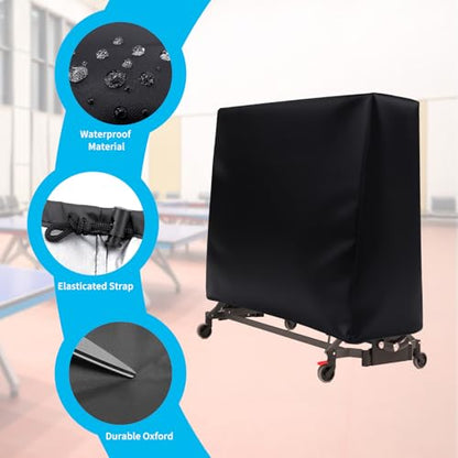Ping Pong Table Cover Compatible with Kettler,Waterproof,for Outdoor Indoor,Table Tennis Cover Compatible with Kettler,Foldable