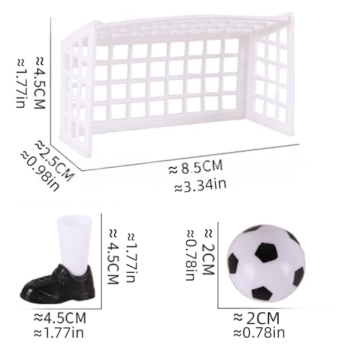 2Sets Finger Soccer Game Compact Mini Tabletop Soccer Finger Football with Four Goals for Fan Club Party Presents Football Products and Sports Games