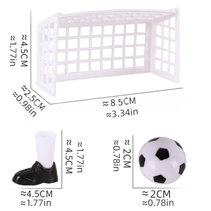 2Sets Finger Soccer Game Compact Mini Tabletop Soccer Finger Football with Four Goals for Fan Club Party Presents Football Products and Sports Games