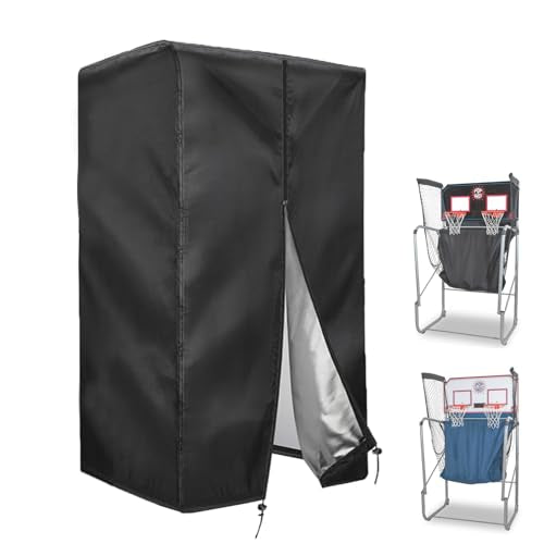 Basketball Arcade Cover, 420D Waterproof Basketball Hoop Covers | 46"L x 37"W x 81"H, 16 Game Foldable Home Dual Shot Basketball Hoop Covers for Indoor Outdoor Use - size: 46"L x 37"W x 81"H