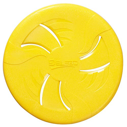 Indestructible Flying Discs, Interactive Dog Toy, Soft Lightweight Fetch Toys for Medium Large Dogs, Floats in Water & Safe on Teeth, 9 inch(Large, Yellow) - color: Yellow, size: Large