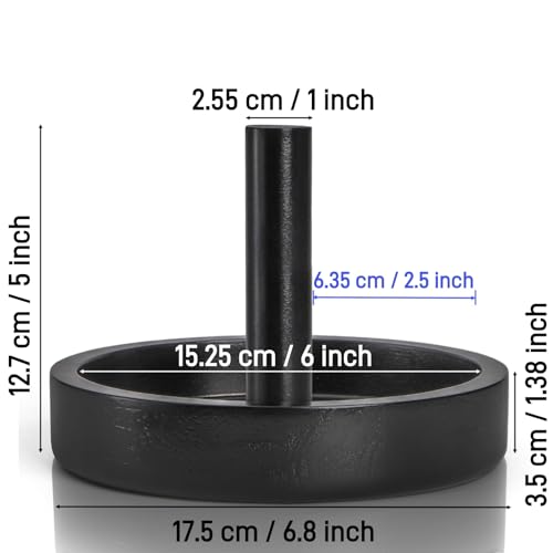 Pumtus Wood Cone Talc Bowl, Tabletop Cone Chalk Holder, Black Pool Hand Chalk Organizer, Portable Billiard Chalk Bowl, Pool Sports Accessories for Billiards Table,Game Room