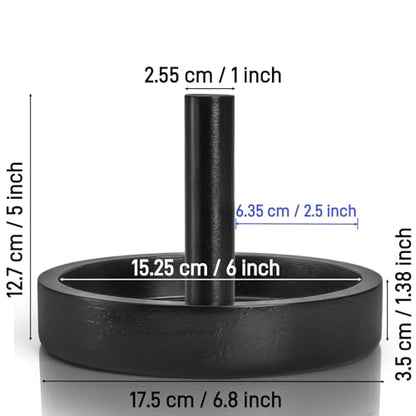 Pumtus Wood Cone Talc Bowl, Tabletop Cone Chalk Holder, Black Pool Hand Chalk Organizer, Portable Billiard Chalk Bowl, Pool Sports Accessories for Billiards Table,Game Room