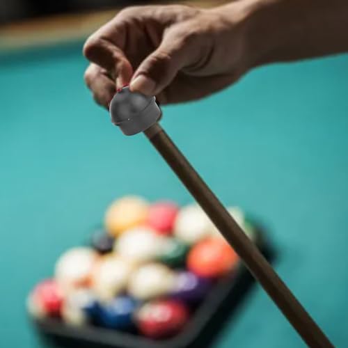 2 PCS Non Slip Cue Tip Chalk, Billiard Chalk Holder with Cord, Pool Chalk Holder, Billiard Pool Cue Chalk Holder for Snooker Pool