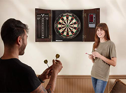 Deluxe Dartboard Cabinet with Integrated Pro Score and Cricket Scoreboard - style: Cabinet Only