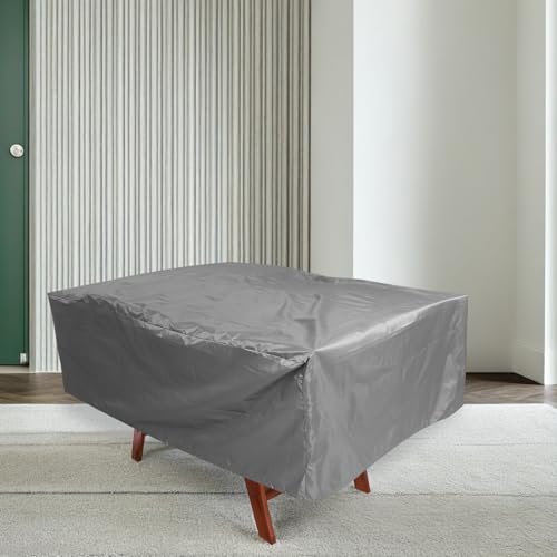 Alipis Foosball Table Cover Waterproof Gray 210d Polyester 160x115x50cm Dustproof UV Resistant Table Protector for Indoor Outdoor Game Room