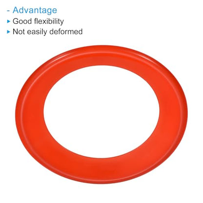 PATIKIL Flying Rings, PP Plastic Flying Discs for Sports Outdoor Playing Game Beach Pool Camping - color: Red