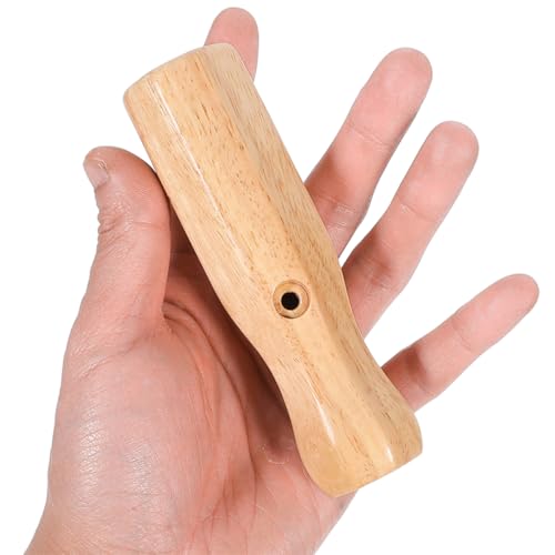 Foosball Table Handles 2 Pack Wooden Replacement Grips for Indoor Soccer Table Game Poles with Octagonal Design Easy Assembly Enhancing Family Entertainment